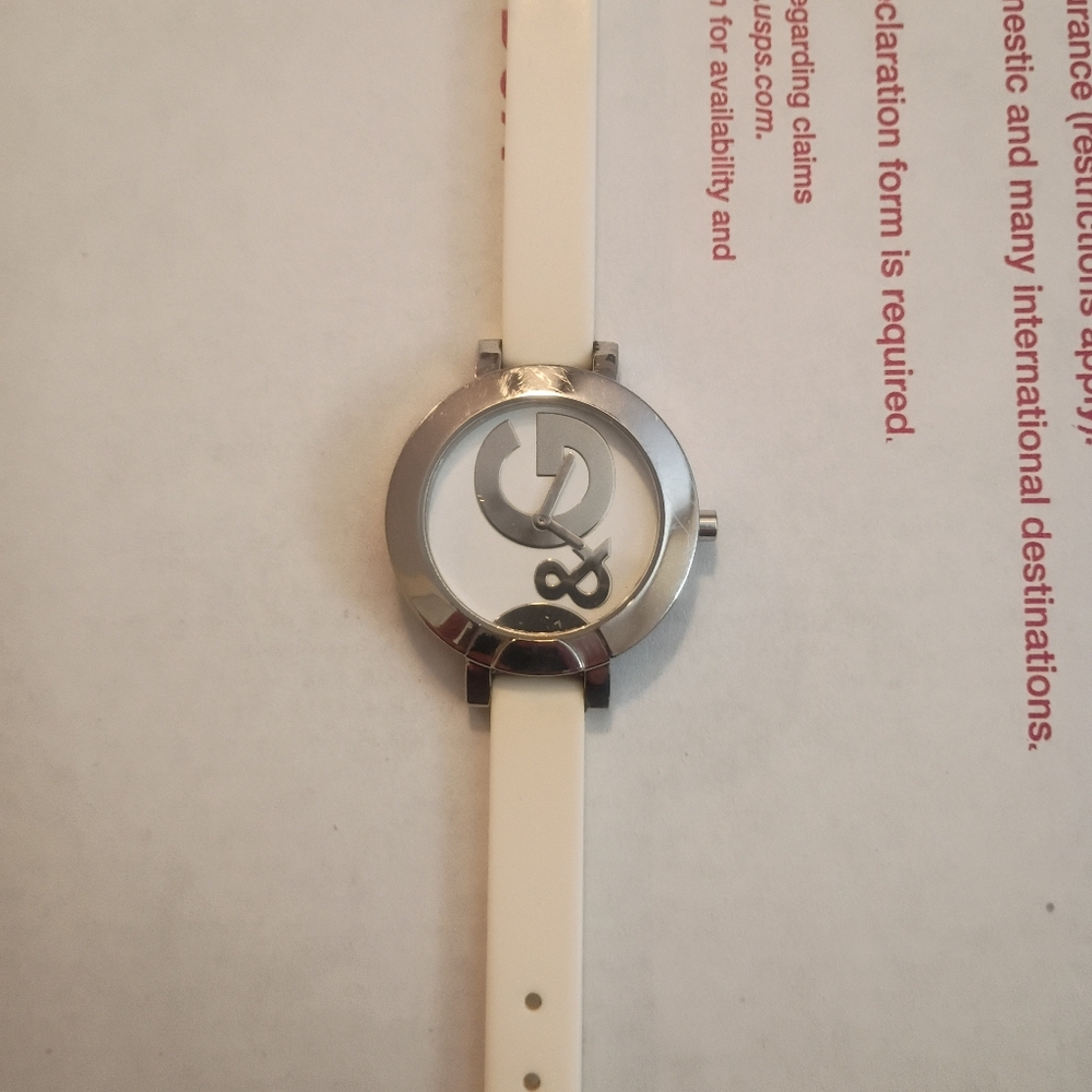 Dolce & Gabbana Time DW0666 Women's Stainless Steel White Silicone Analog Watch